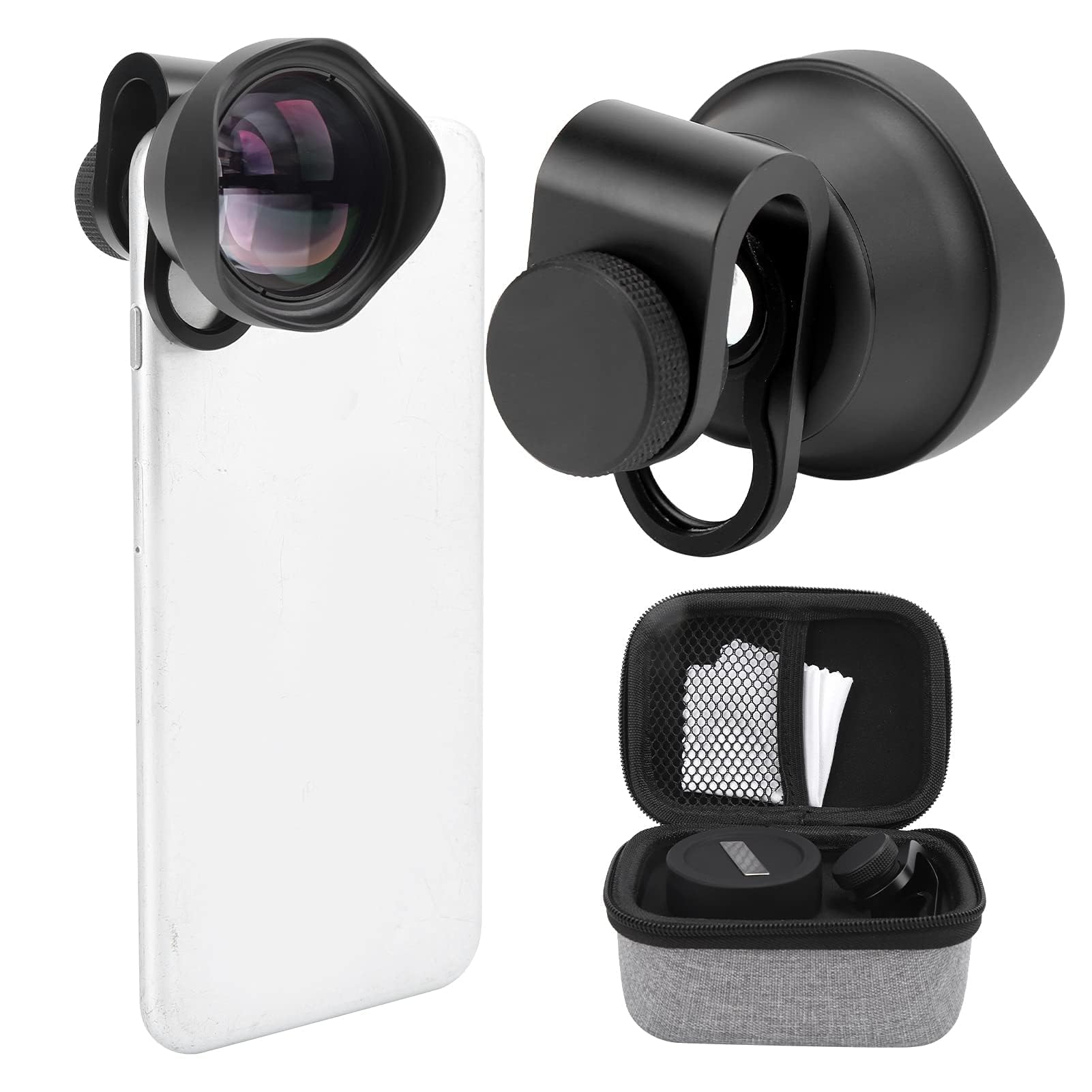 Cyrank 65mm Phone Telephoto Portrait Lens Kit Professional Attachment for Smartphones and iOS Pad External Aspherical Camera Lens - View 7 of 9