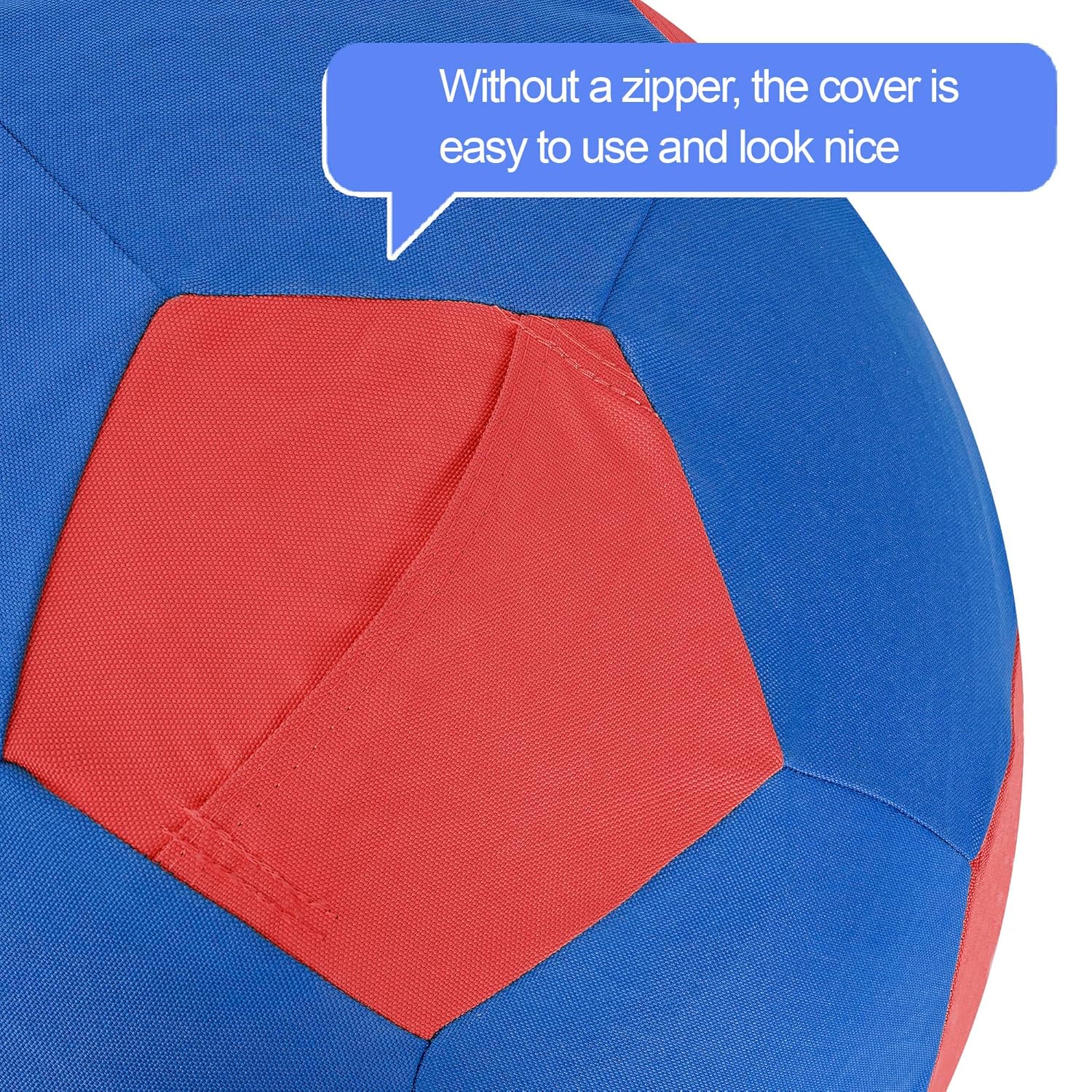 ANC POP ANC POP Herding Ball for Dogs and Horses 25 Inch with Cover and Hand Pump Blue Red Large Playtime Toy - View 4 of 9