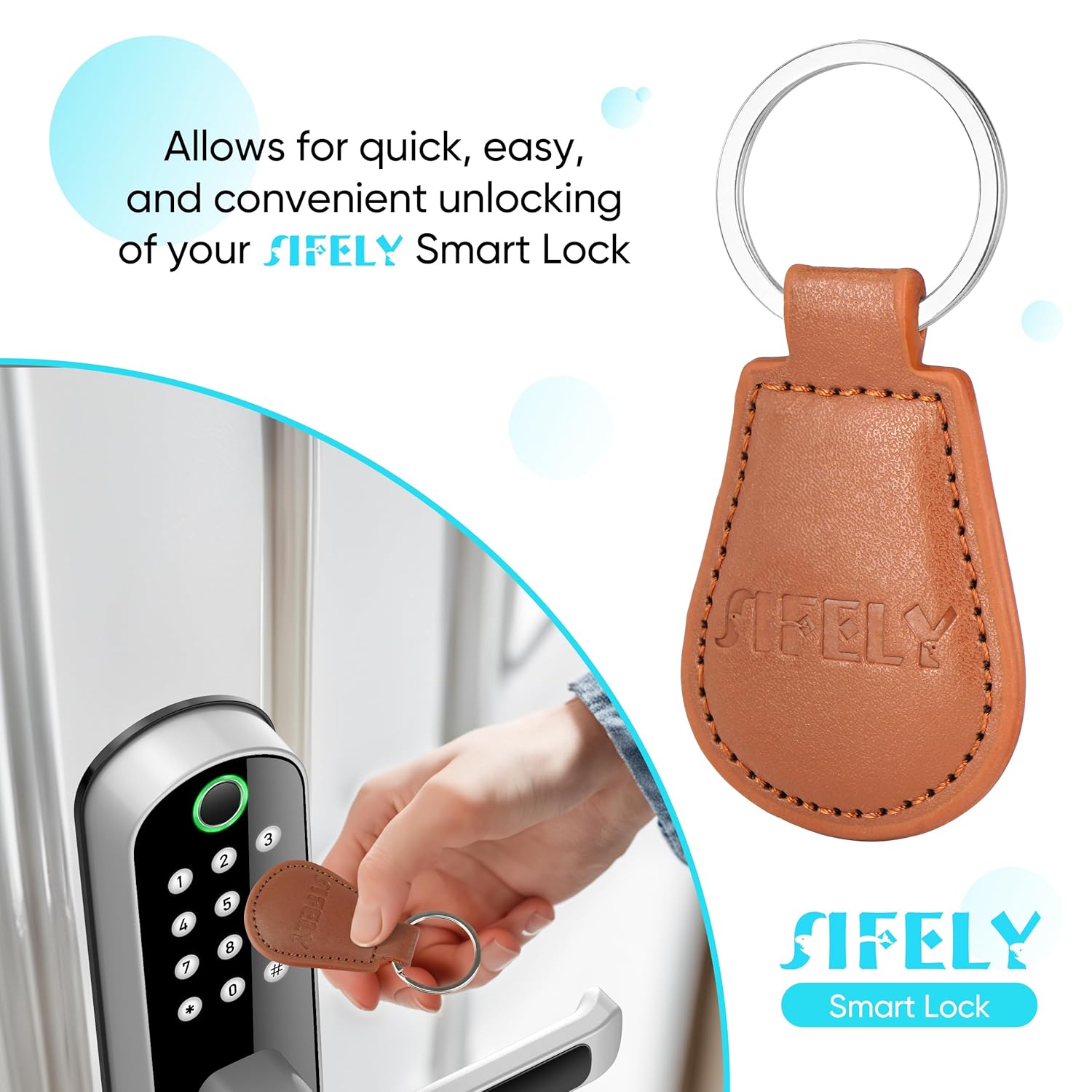 Sifely Sifely Key Fob with Keychain for Easy Access and Security Solutions - View 2 of 3