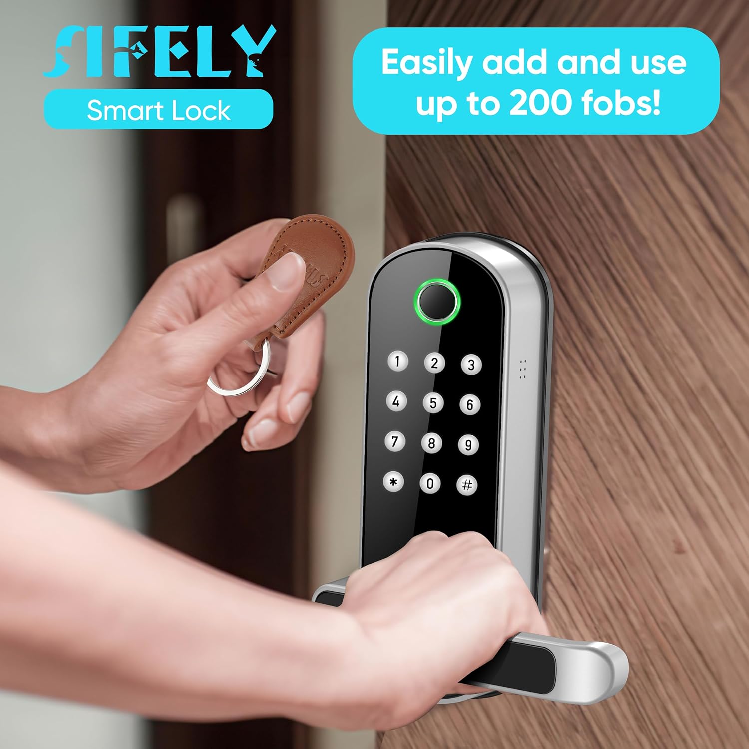 Sifely Sifely Key Fob with Keychain for Easy Access and Security Solutions - View 3 of 3