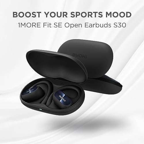 1MORE 1MORE Fit SE S30 Open Ear Sports Earbuds: Bluetooth 5.3, 30-Hour Playtime, IPX5, Clear Calls, Perfect for Active Lifestyles - View 5 of 8