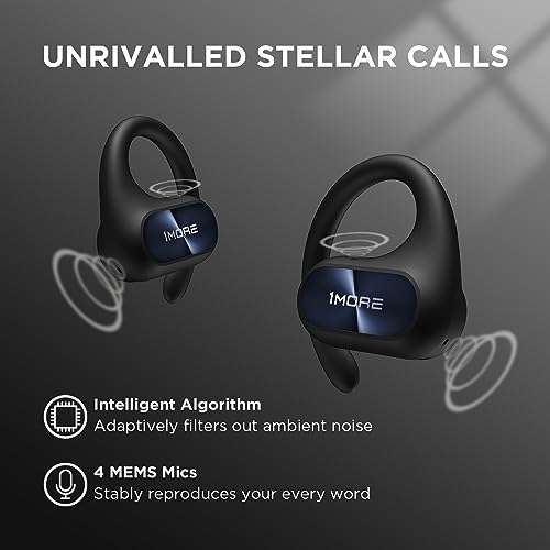 1MORE 1MORE Fit SE S30 Open Ear Sports Earbuds: Bluetooth 5.3, 30-Hour Playtime, IPX5, Clear Calls, Perfect for Active Lifestyles - View 7 of 8