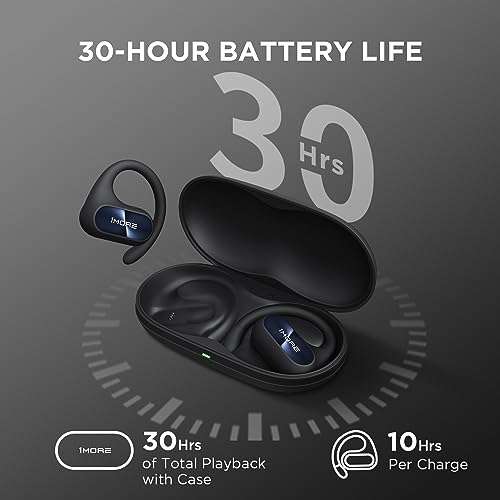 1MORE 1MORE Fit SE S30 Open Ear Sports Earbuds: Bluetooth 5.3, 30-Hour Playtime, IPX5, Clear Calls, Perfect for Active Lifestyles - View 8 of 8
