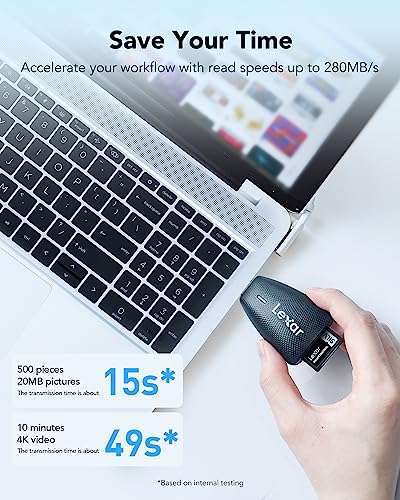 Lexar Lexar 128GB Professional SILVER PRO SDXC Memory Card - UHS-II, 280MB/s, Ideal for 4K Video & Photography - View 4 of 8