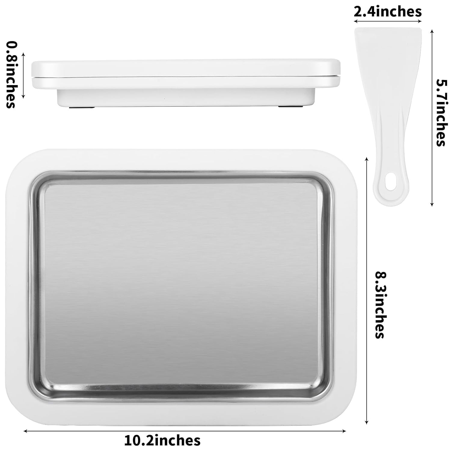 Duelling Dolls DUELLING DOLLS Rolled Ice Cream Maker Kit for Frozen Treats with Color Changing Spoons and Spatulas for Yoghurt Gelato Sorbet and More - View 5 of 7