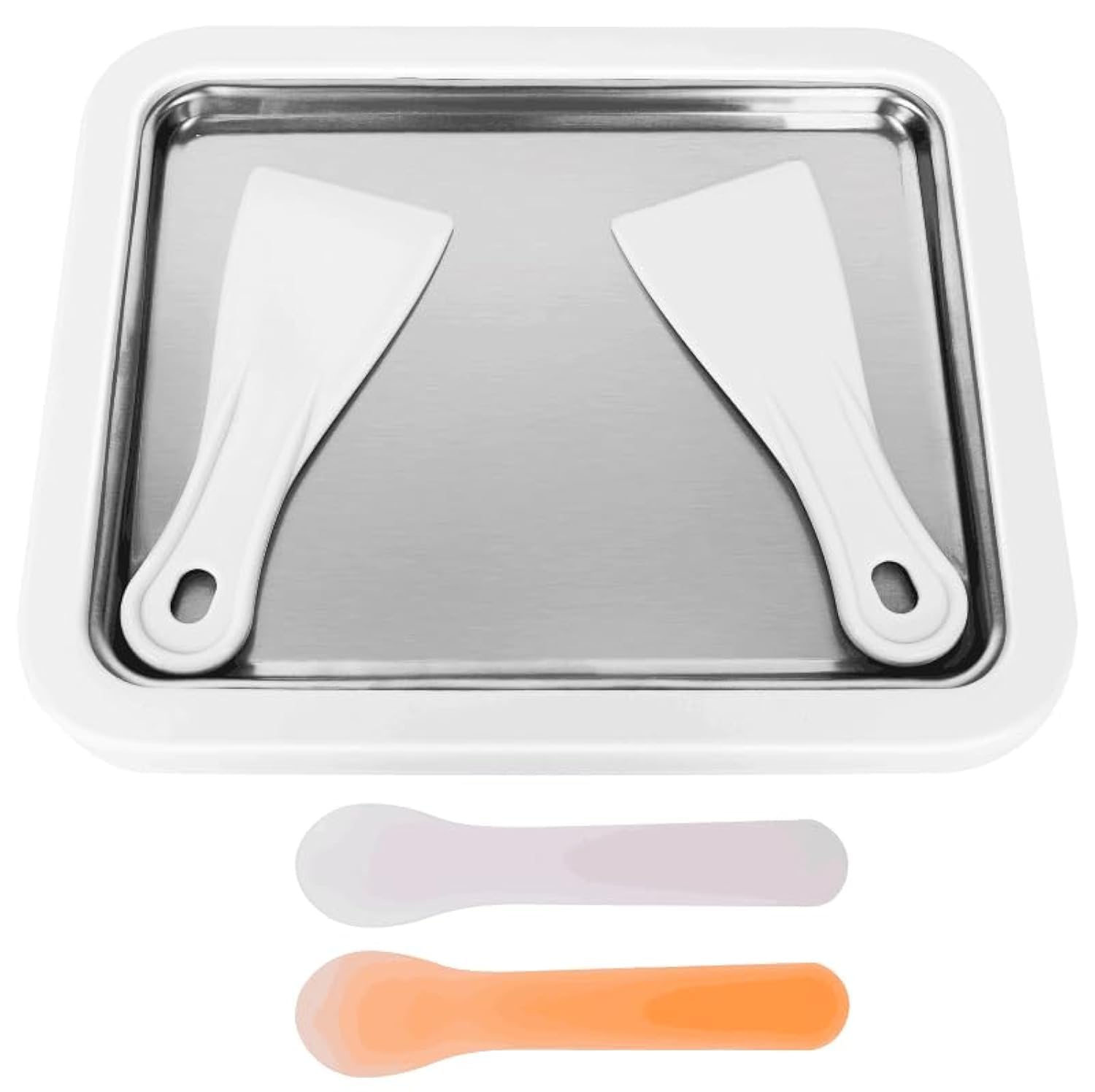 Duelling Dolls DUELLING DOLLS Rolled Ice Cream Maker Kit for Frozen Treats with Color Changing Spoons and Spatulas for Yoghurt Gelato Sorbet and More