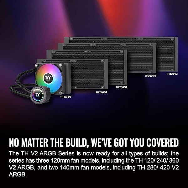 Thermaltake Thermaltake TH280 ARGB Sync V2: High-Performance 280mm AIO Liquid Cooler with Dual 140mm Fans & Mirror Waterblock - View 5 of 8