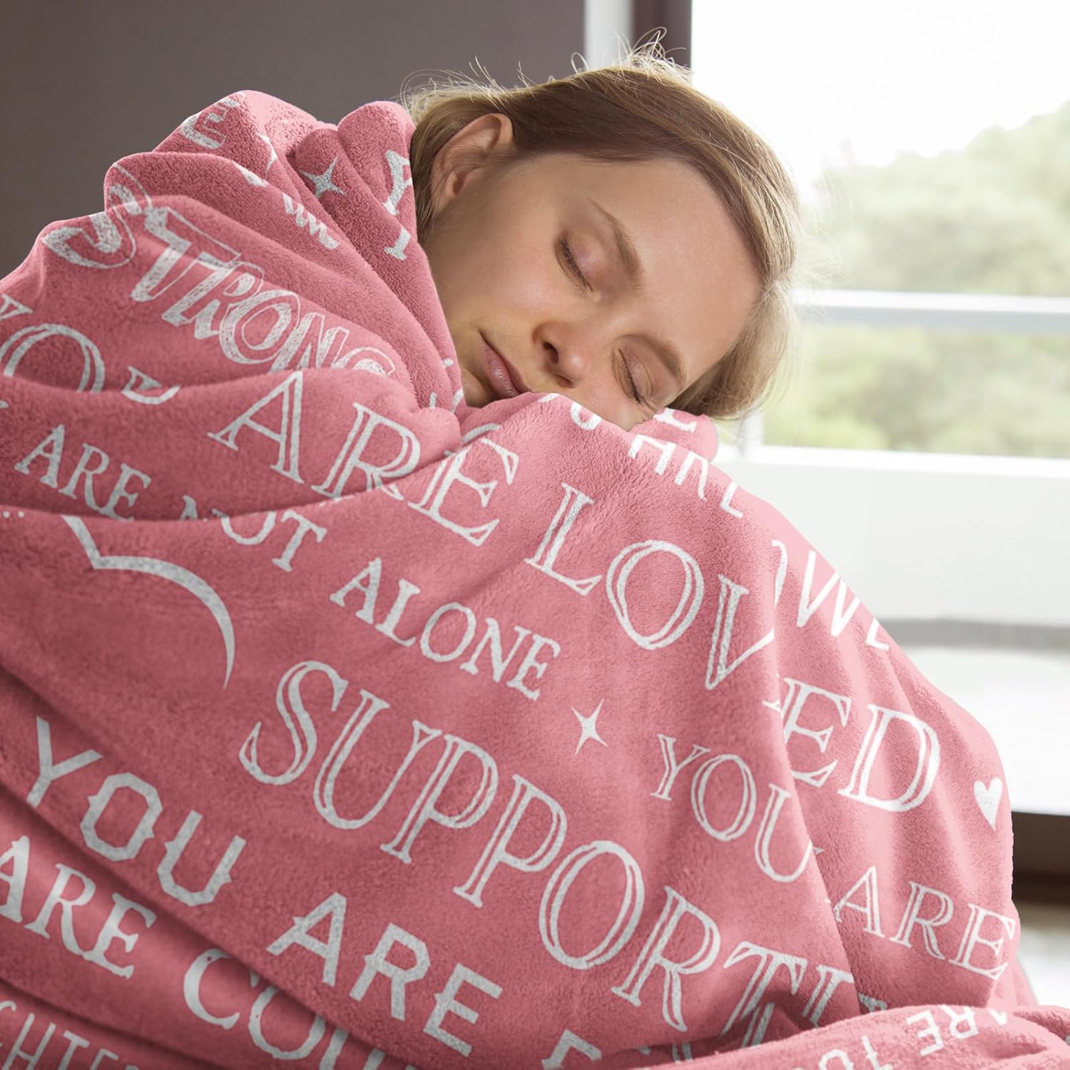 SteadStyle SteadStyle Get Well Soon Gifts for Women Inspirational Blanket for Surgery Recovery Thoughtful Gift for Her Friend Sister Coworker 60 x 50 - View 8 of 8