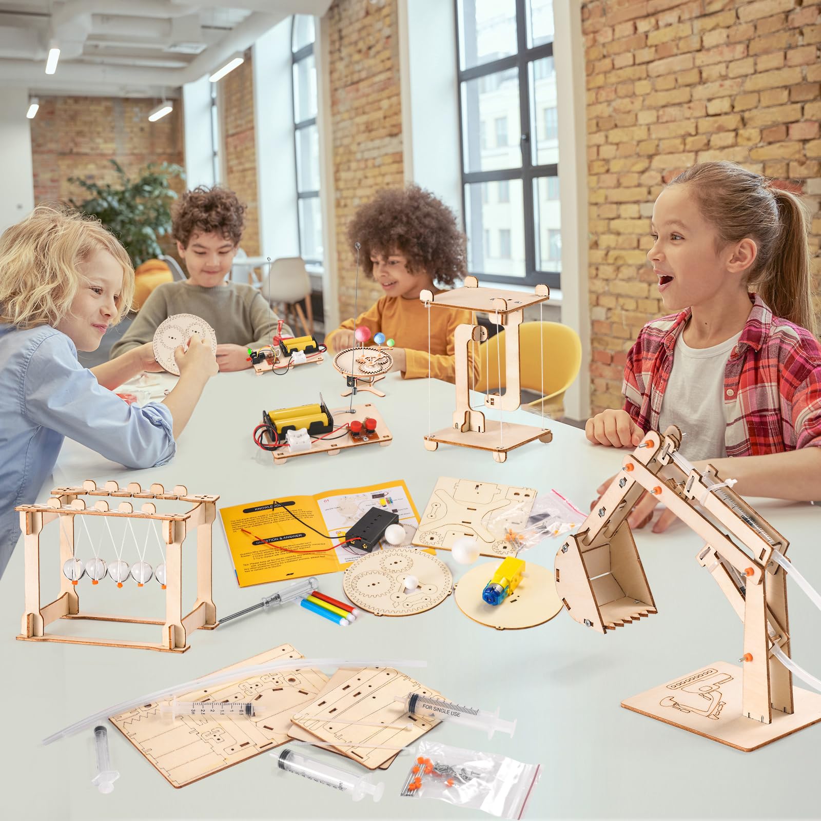 Yutin STEM Science Kits and Wood Building Crafts for Kids Ages 6-12 Engineering Projects and 3D Puzzles Perfect Gifts for Boys - View 5 of 9