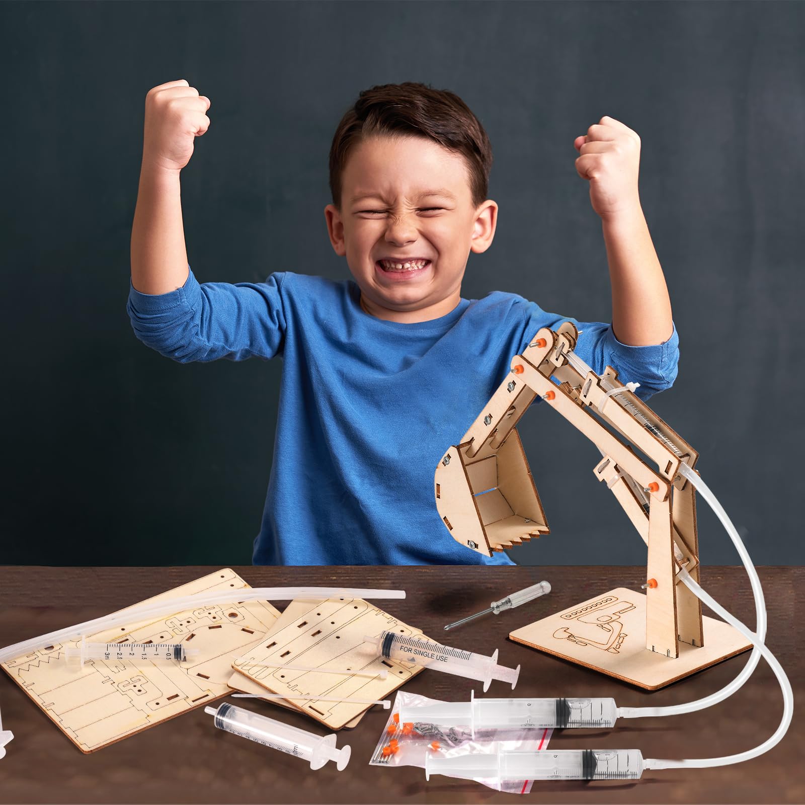 Yutin STEM Science Kits and Wood Building Crafts for Kids Ages 6-12 Engineering Projects and 3D Puzzles Perfect Gifts for Boys - View 6 of 9