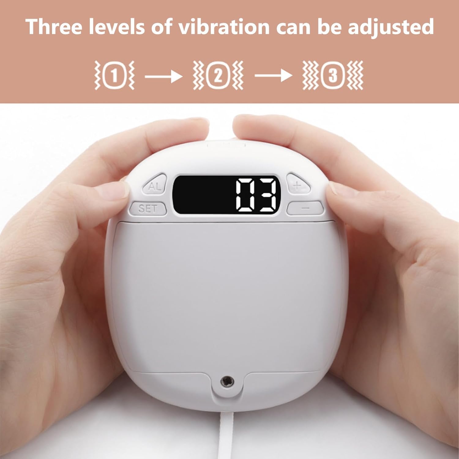 Diydeg Cat Vibrating Alarm Clock Under Pillow with LED Display and 3 Level Vibration for Teens Seniors and Hearing Impaired - View 4 of 9