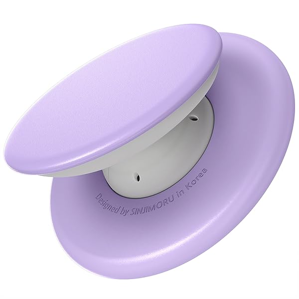 Sinjimoru MagSafe Phone Grip: Soft Silicone Finger Holder for iPhone 16/15/14/13/12 - Comfortable One-Touch M-Tap Tok Lavender