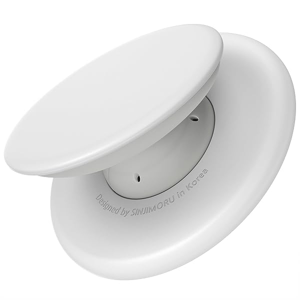 Sinjimoru MagSafe Phone Grip: Soft Silicone Magnetic Finger Holder for iPhone 16/15/14/13/12 - Comfortable One-Touch M-Tap Tok White