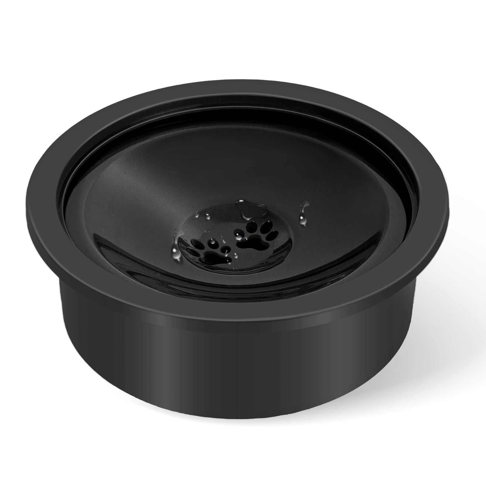 SCHITEC No Spill Water Bowl for Dogs Slow Drinking Dog Water Dish Fits Elevated Pet Feeder 30oz Slobber Stopper Water Dispenser