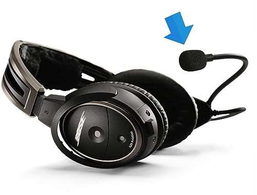 LEFXMOPHY LEFXMOPHY Foam Mic Covers for Bose A20 & A30 Headsets - 3-Pack Pop Filter Windscreen Replacement - View 5 of 6