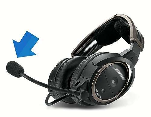 LEFXMOPHY LEFXMOPHY Foam Mic Covers for Bose A20 & A30 Headsets - 3-Pack Pop Filter Windscreen Replacement - View 6 of 6