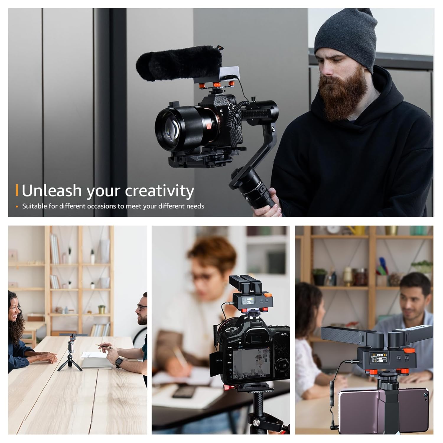 COMICA COMICA Traxshot Pro Shotgun Microphone with 3 Pickup Modes USB C Output for DSLR iPhone Android PC Ideal for YouTube Vlogs and Interviews - View 8 of 9