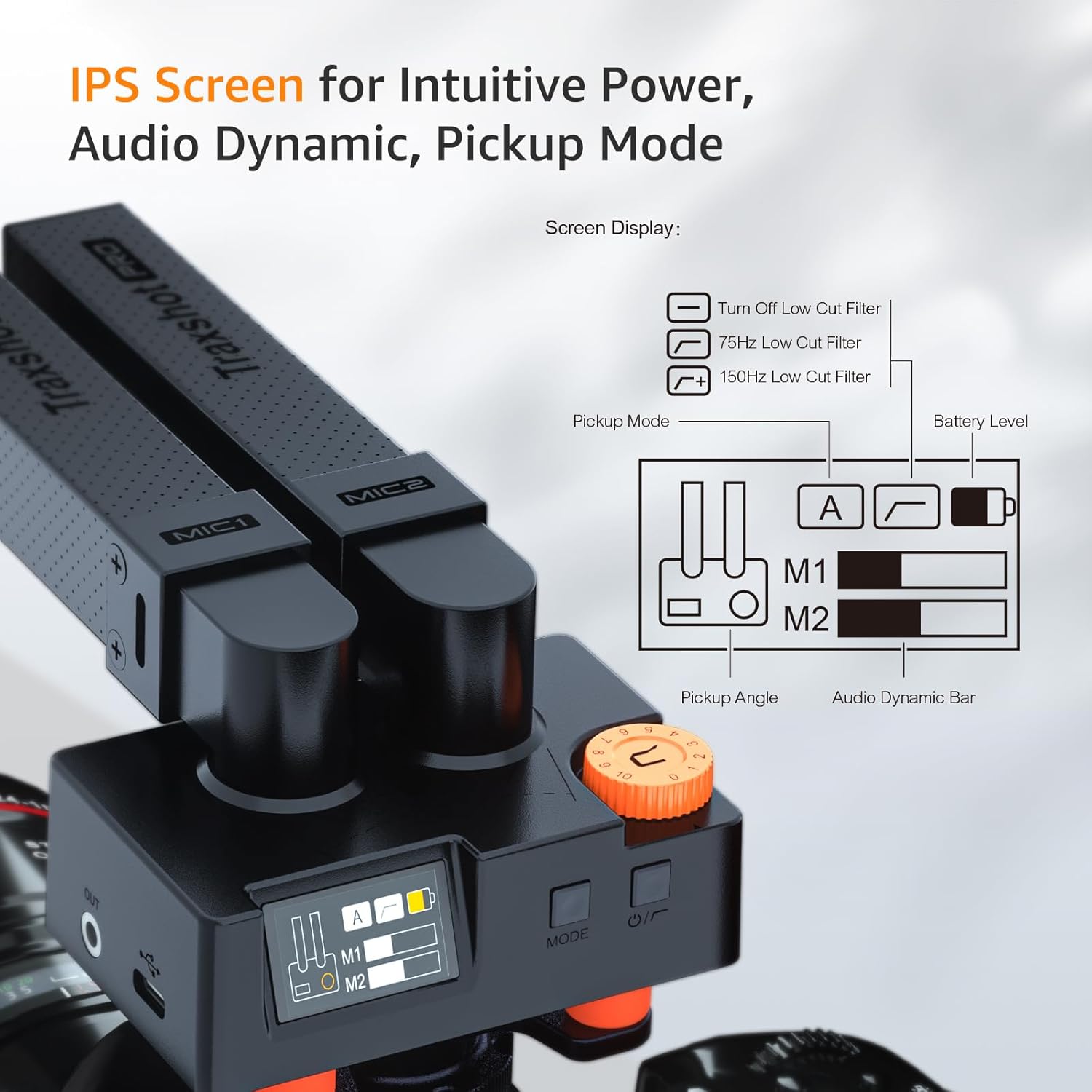 COMICA COMICA Traxshot Pro Shotgun Microphone with 3 Pickup Modes USB C Output for DSLR iPhone Android PC Ideal for YouTube Vlogs and Interviews - View 9 of 9