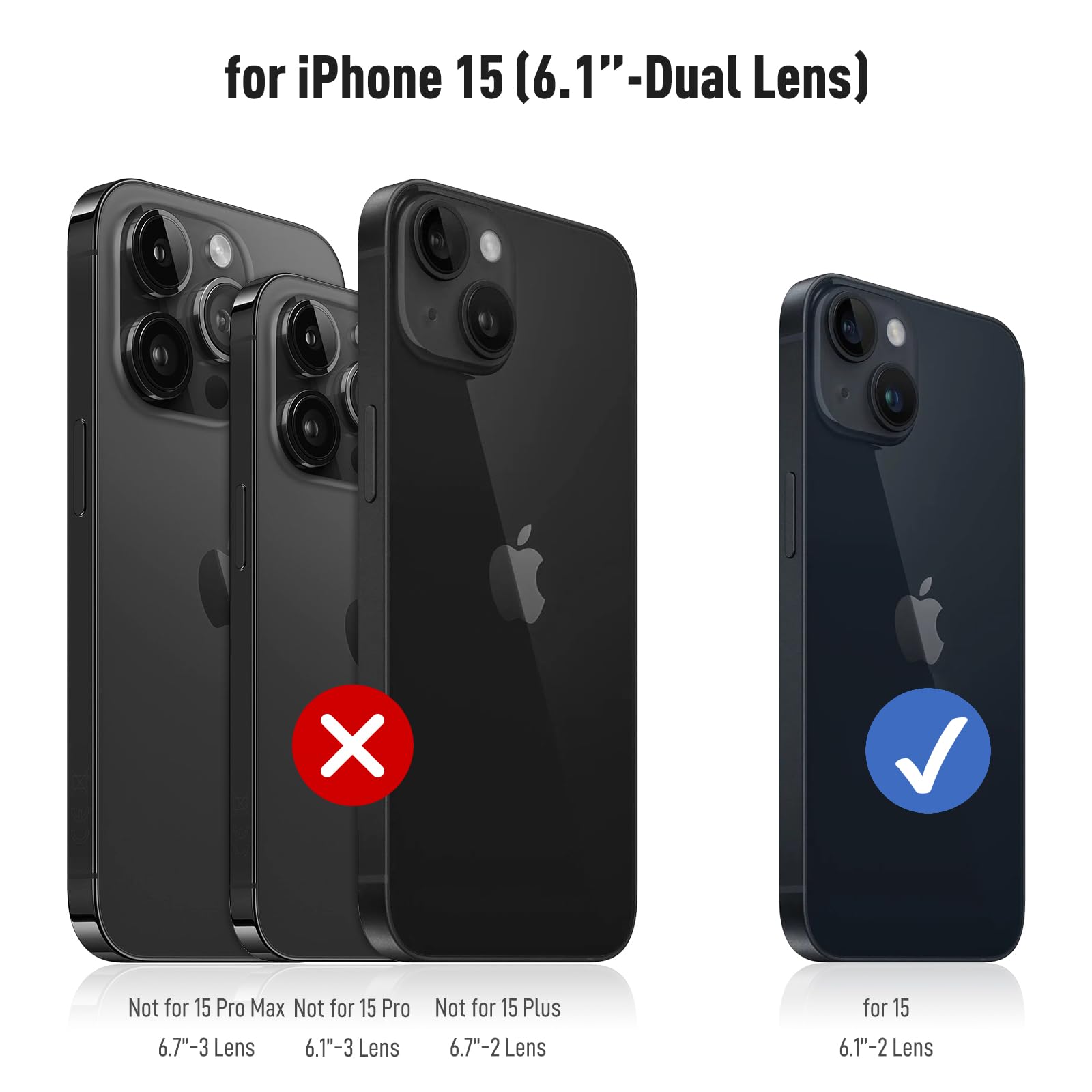 TITACUTE TITACUTE iPhone 15 Case Wallet with 5 Credit Card Holder Dual Layer Armor Scratch Resistant Hard Shell in Gunmetal Bronze - View 5 of 7