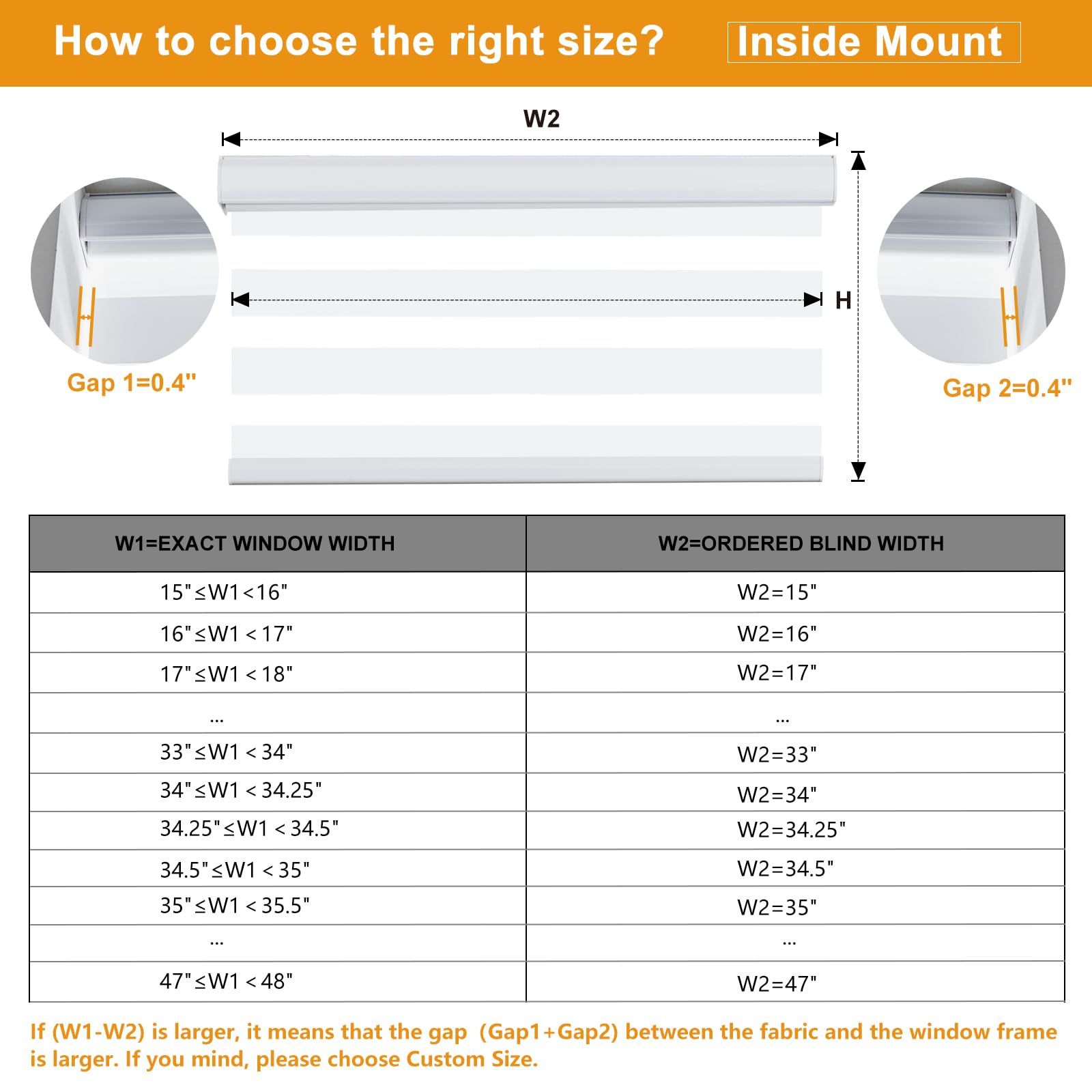 Persilux Persilux Zebra Blinds Cordless Roller Shades 69 W x 72 H White Light Filtering Dual Layer Window Treatments for Home and Office - View 7 of 8