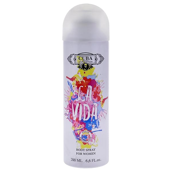 Cuba Cuba La Vida Body Spray for Women - 6.6 oz | Refreshing Fragrance & Long-Lasting Scent