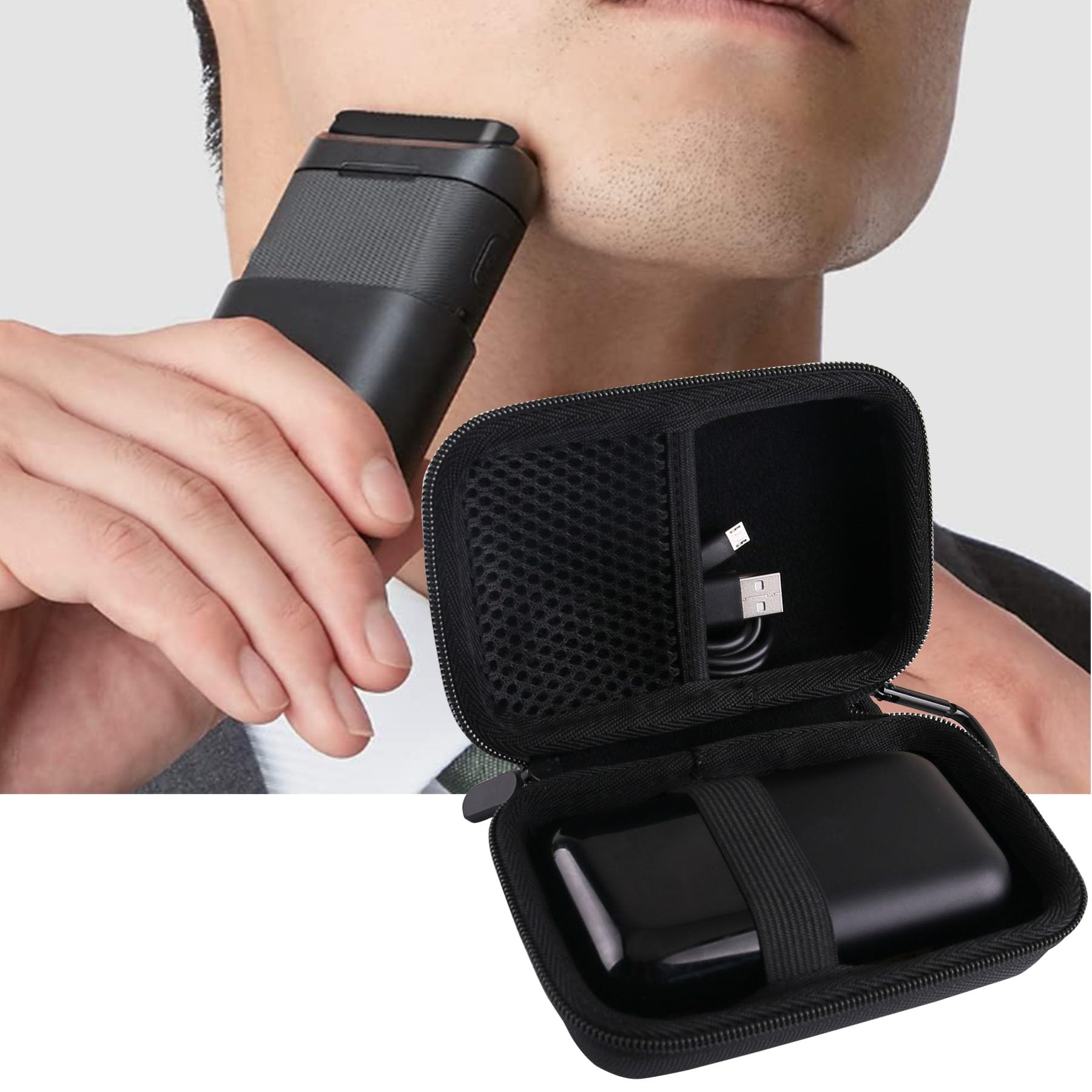 WERJIA WERJIA Hard Storage Travel Case for MANSCAPED Handyman Compact Face Shaver Durable and Portable Protection - View 6 of 6