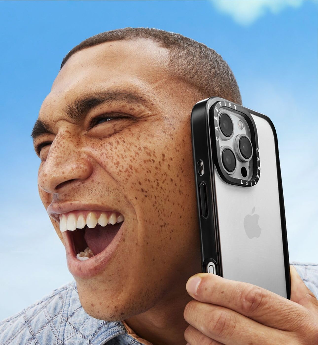 CASETiFY CASETiFY Compact iPhone 15 Pro Case Slim Lightweight Military Grade Drop Protection Clear Black Camera Case - View 2 of 9