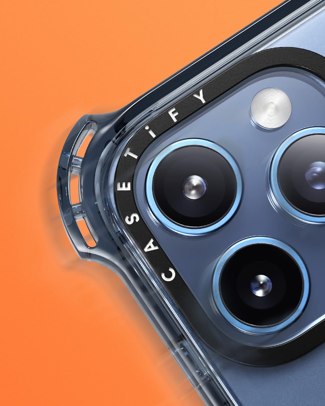 CASETiFY CASETiFY Bounce Case for iPhone 15 Pro Military Grade Drop Protection Natural Flower Triple Black Compatible with Magsafe - View 5 of 5