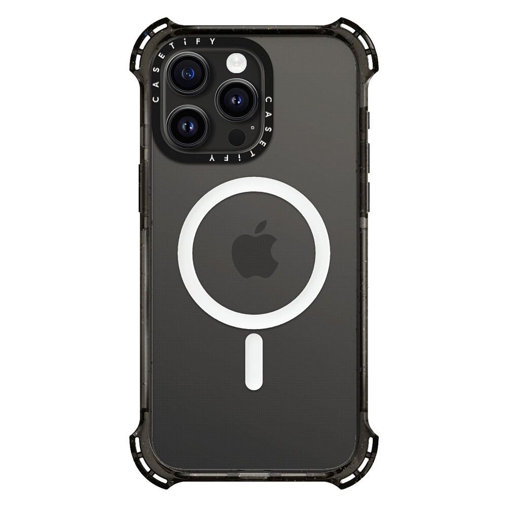 CASETiFY CASETiFY Bounce Case for iPhone 15 Pro Military Grade Drop Protection Compatible with Magsafe Spring Botanicals 2 Triple Black - View 4 of 7