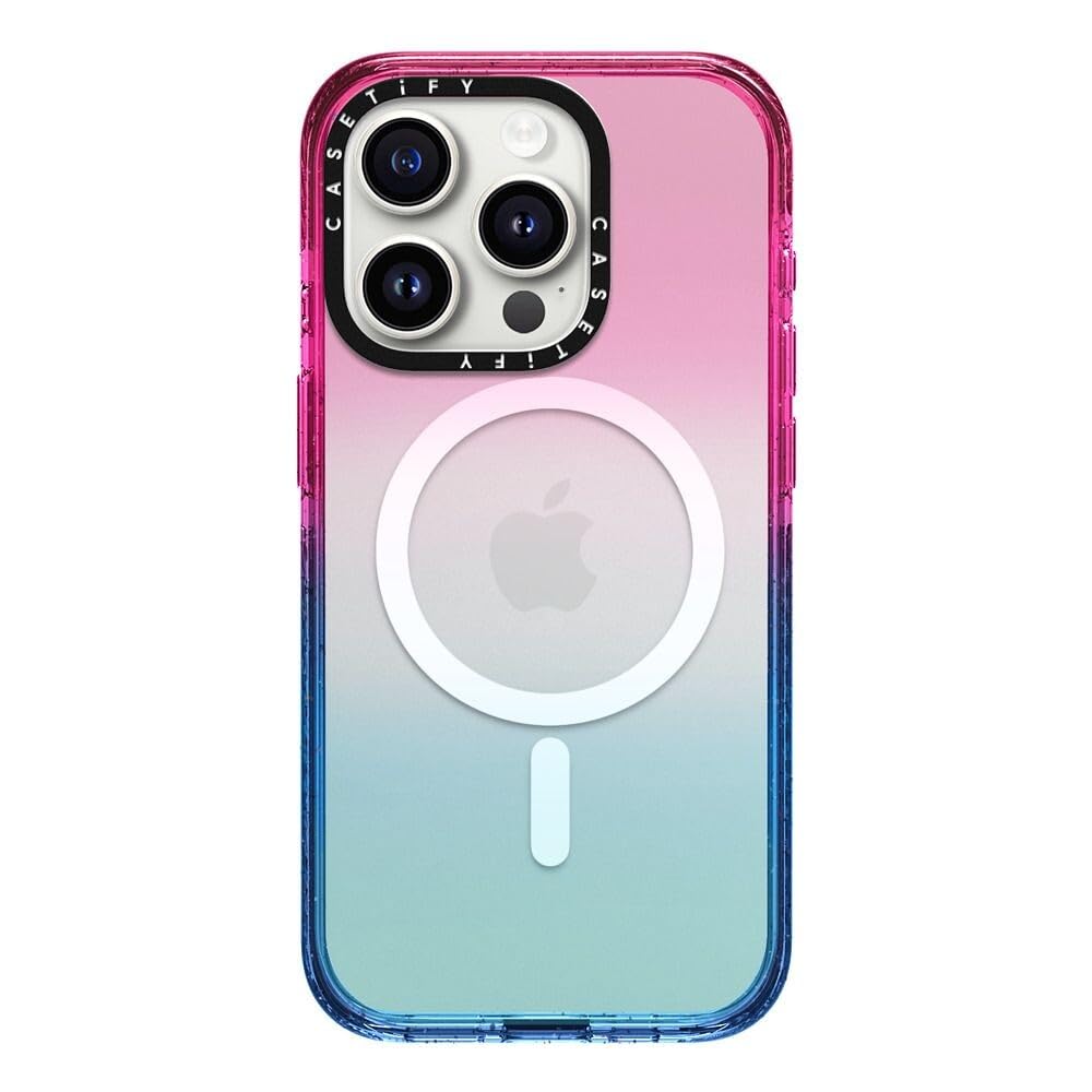 CASETiFY CASETiFY Impact iPhone 15 Pro Case Cotton Candy 4X Military Grade Drop Tested 8.2ft Drop Protection Compatible with Magsafe - View 3 of 6