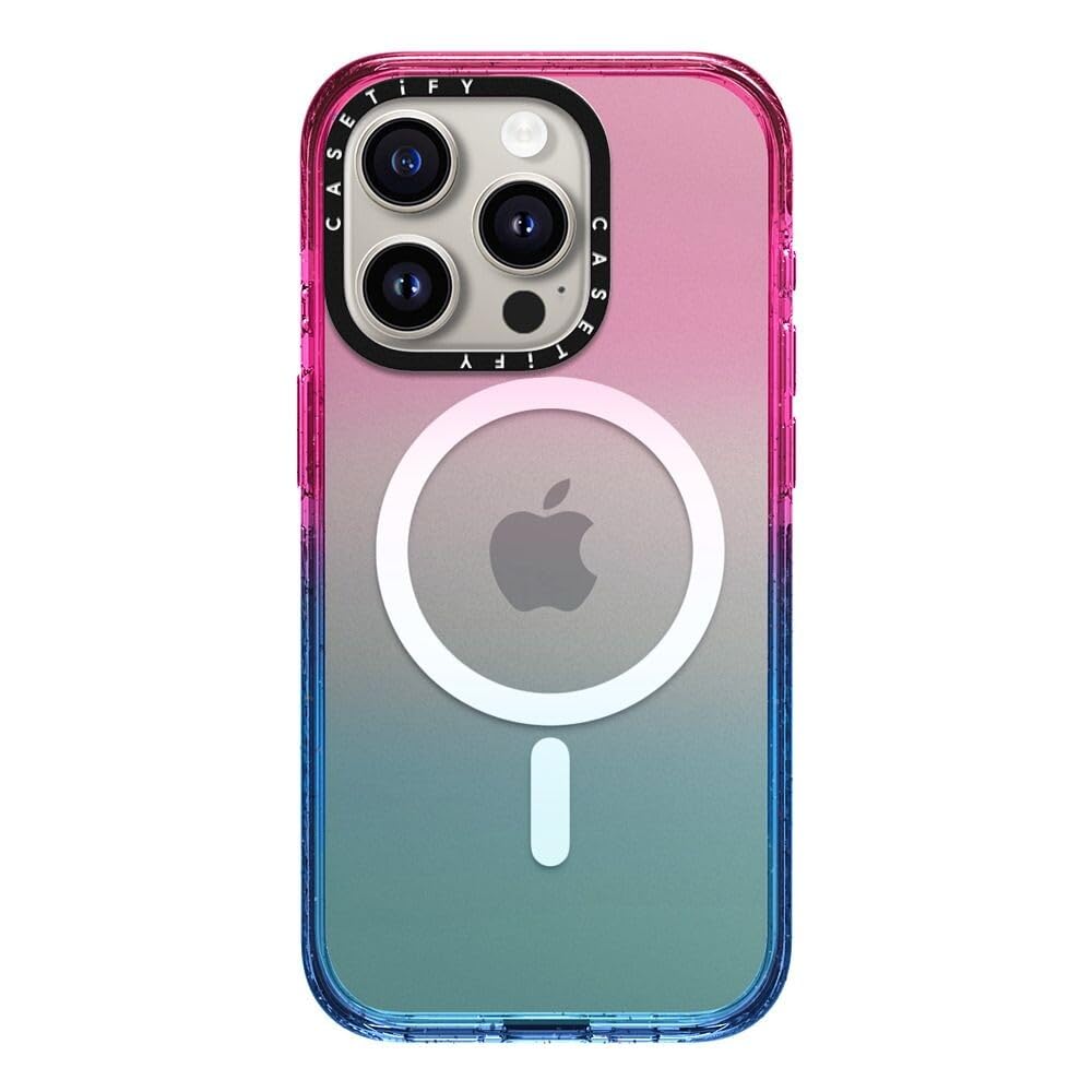CASETiFY CASETiFY Impact iPhone 15 Pro Case Cotton Candy 4X Military Grade Drop Tested 8.2ft Drop Protection Compatible with Magsafe