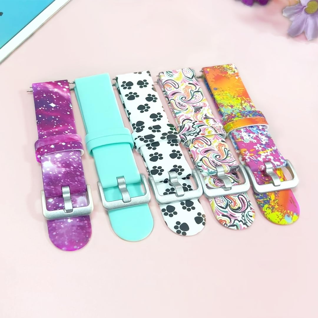 Chofit Chofit 5 Pack Colorful Bands for Verizon Gizmo 3 2 1 Gabb Watch Kids 20MM Quick Release Wristband Straps for Smartwatch - View 7 of 7