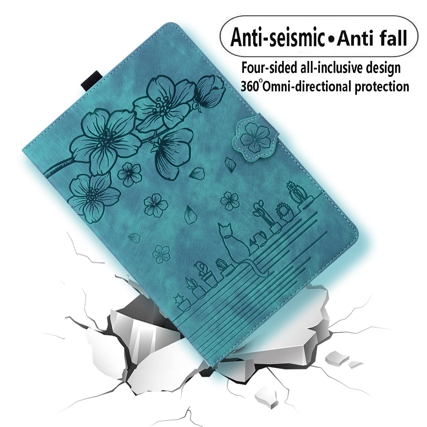 Dteck Dteck Galaxy S10 S9 S8 Ultra Case with S Pen Holder Premium Leather Folio Stand Soft TPU Back Cover Green 2024 2023 2022 - View 2 of 6