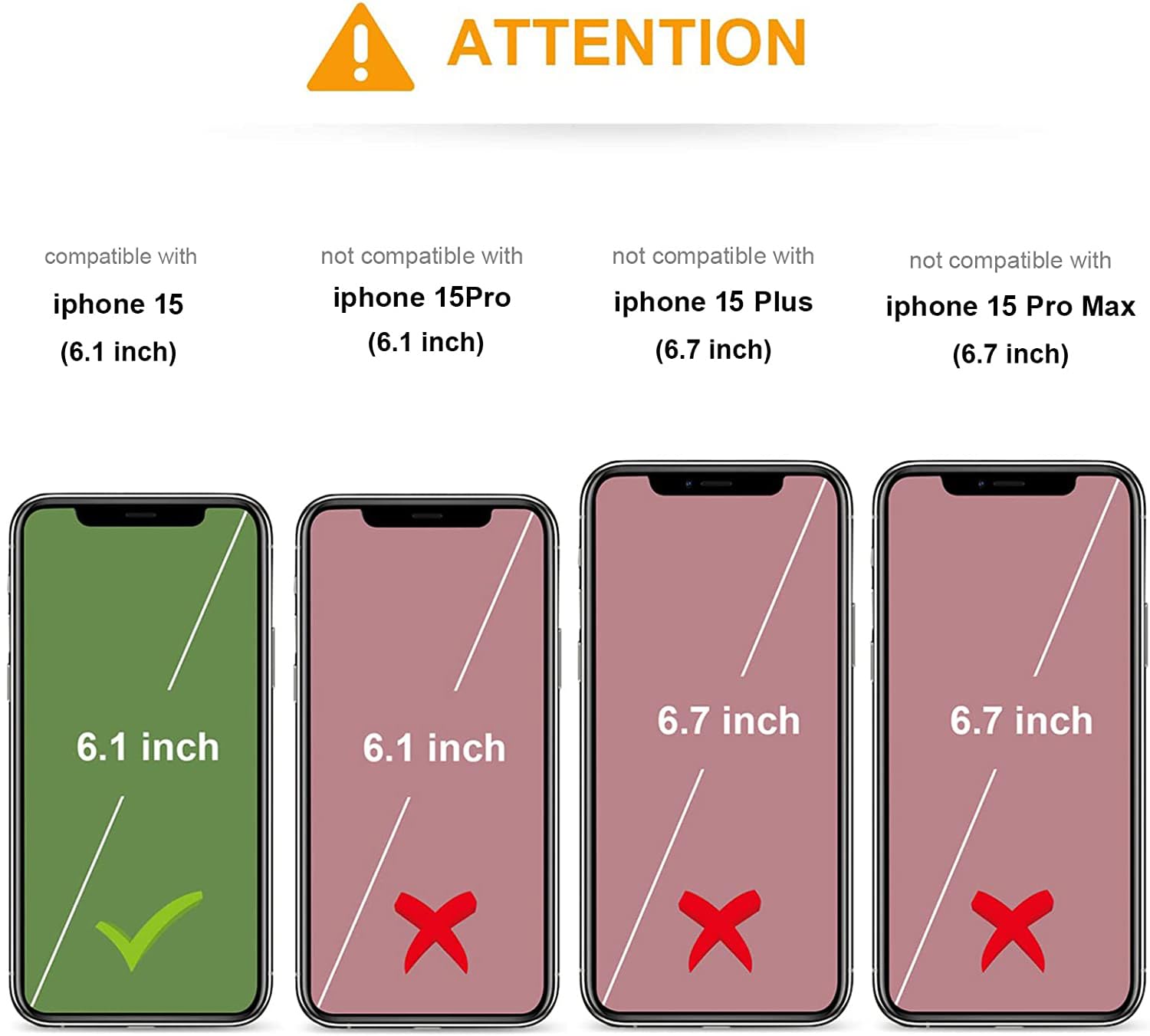 KIHUWEY KIHUWEY iPhone 15 Case Wallet with Credit Card Holder Premium Leather Magnetic Clasp Heavy Duty Protective Cover 6.1 Inch White - View 2 of 7