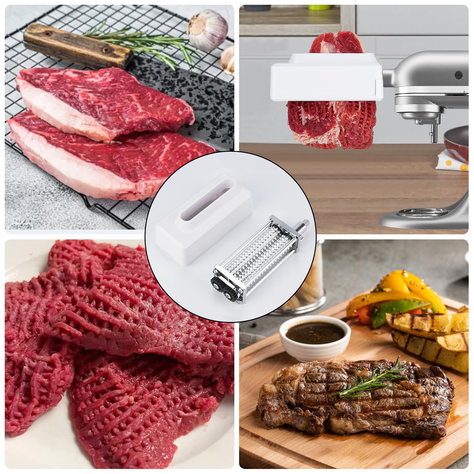 Kltchonald KltchonAld Meat Tenderizer for KitchenAid Stand Mixer Effortlessly Tenderize Meat Without Jams or Breaks for Smooth Cooking - View 5 of 5