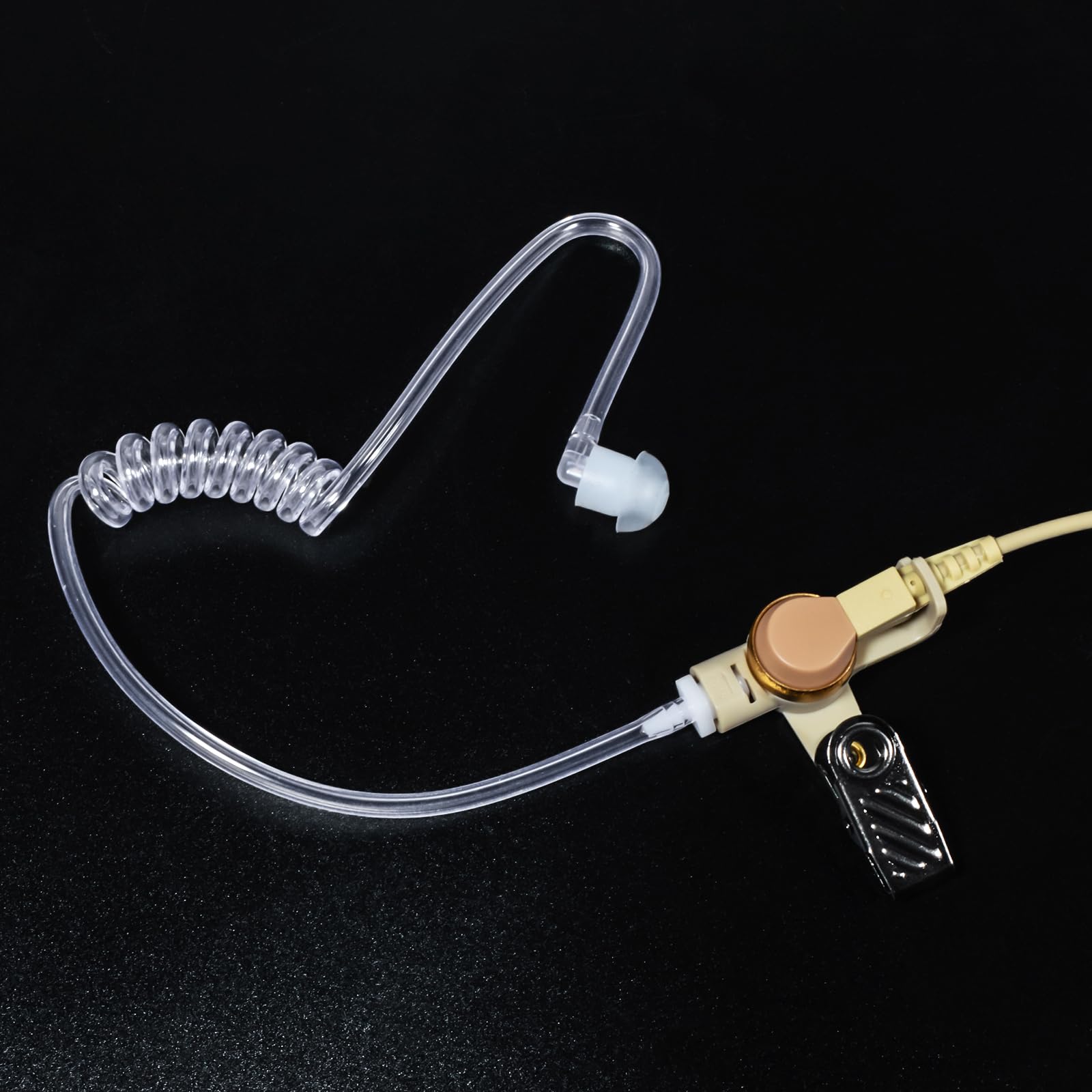 HYS HYS 3.5mm Listen Only Acoustic Tube Earpiece with Soft Silicone Ear Buds for Motorola Vertex Hytera Icom Surveillance Radio Headset - View 3 of 7