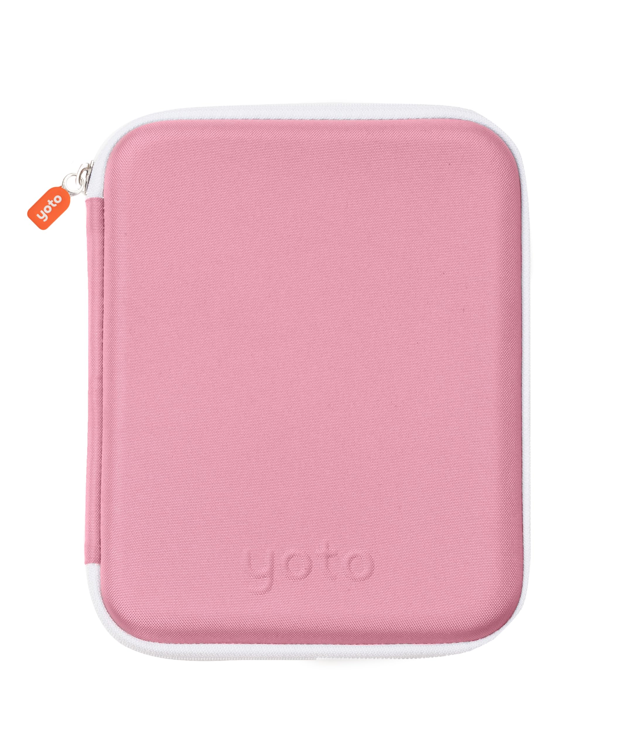 Yoto Card Case Think Pink Soft Portable Folder with Zipper 64 Pockets for Kids Player Mini Audiobook Cards Travel Binder Sleeve