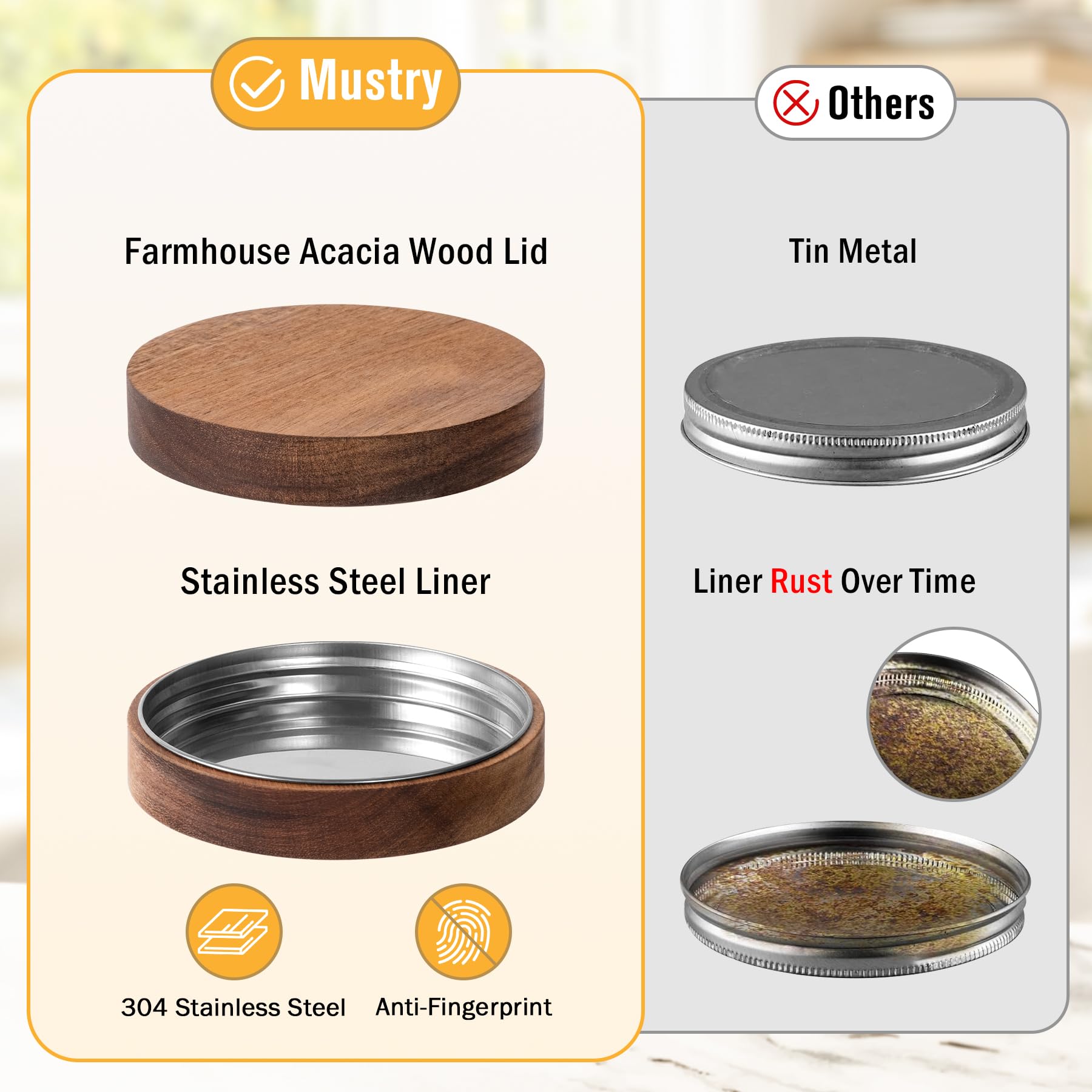 mustry Mustry Glass Drink Dispenser 1 Gallon with Stand and Spigot Ideal for Parties Lemonade Sun Tea Kombucha Jar - View 5 of 9