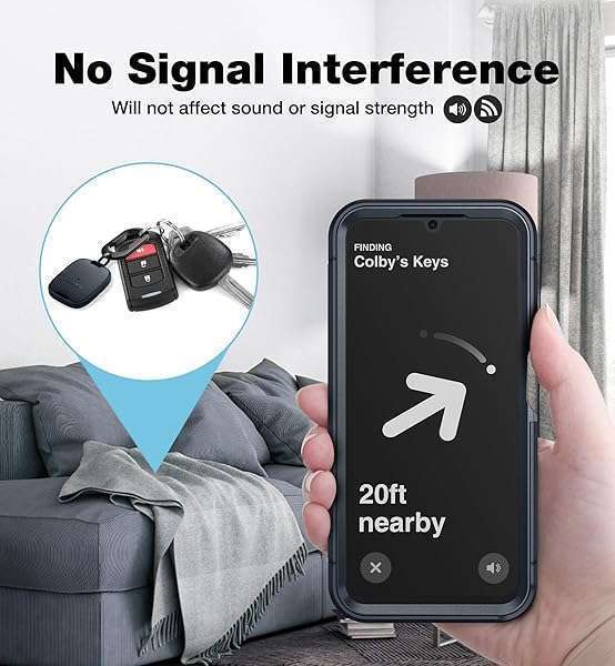 SURITCH Buy SURITCH AirTag Holder - Shockproof TPU Keychain with Carabiner for Kids, Pets & Luggage - Dark Blue - View 7 of 8