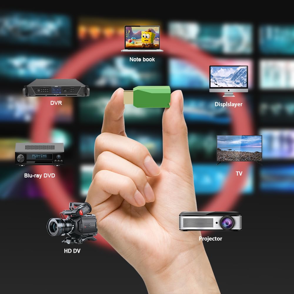 E-link Elink Mini 4K HDMI Fiber Extender HDMI to Fiber Converter 4K60Hz HDMI2.0 Over Single-Core Multimode Fiber Extender Up to 300m - View 6 of 7