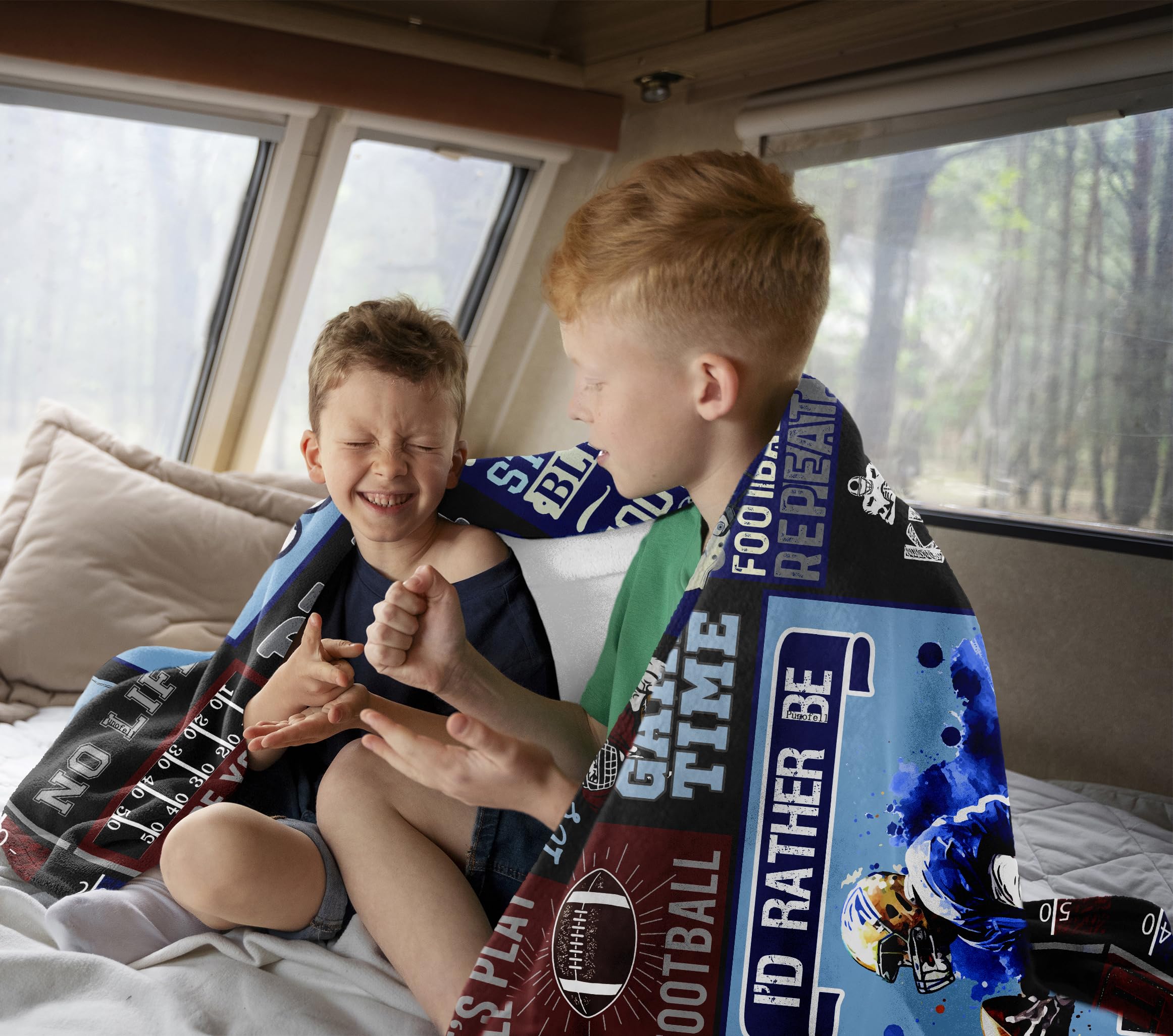 Punofell Punofell Football Gifts for Boys Men Team Perfect for Football Players Lovers Cozy Blanket 50 x 60 Inches - View 2 of 9