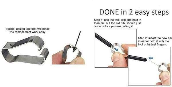 Befzygwk 10 PCS Galaxy Tab S9 S Pen Replacement Tips - Compatible with S9 Ultra, S9 Plus, S9 FE - Soft Nibs & Tools Included - View 7 of 7