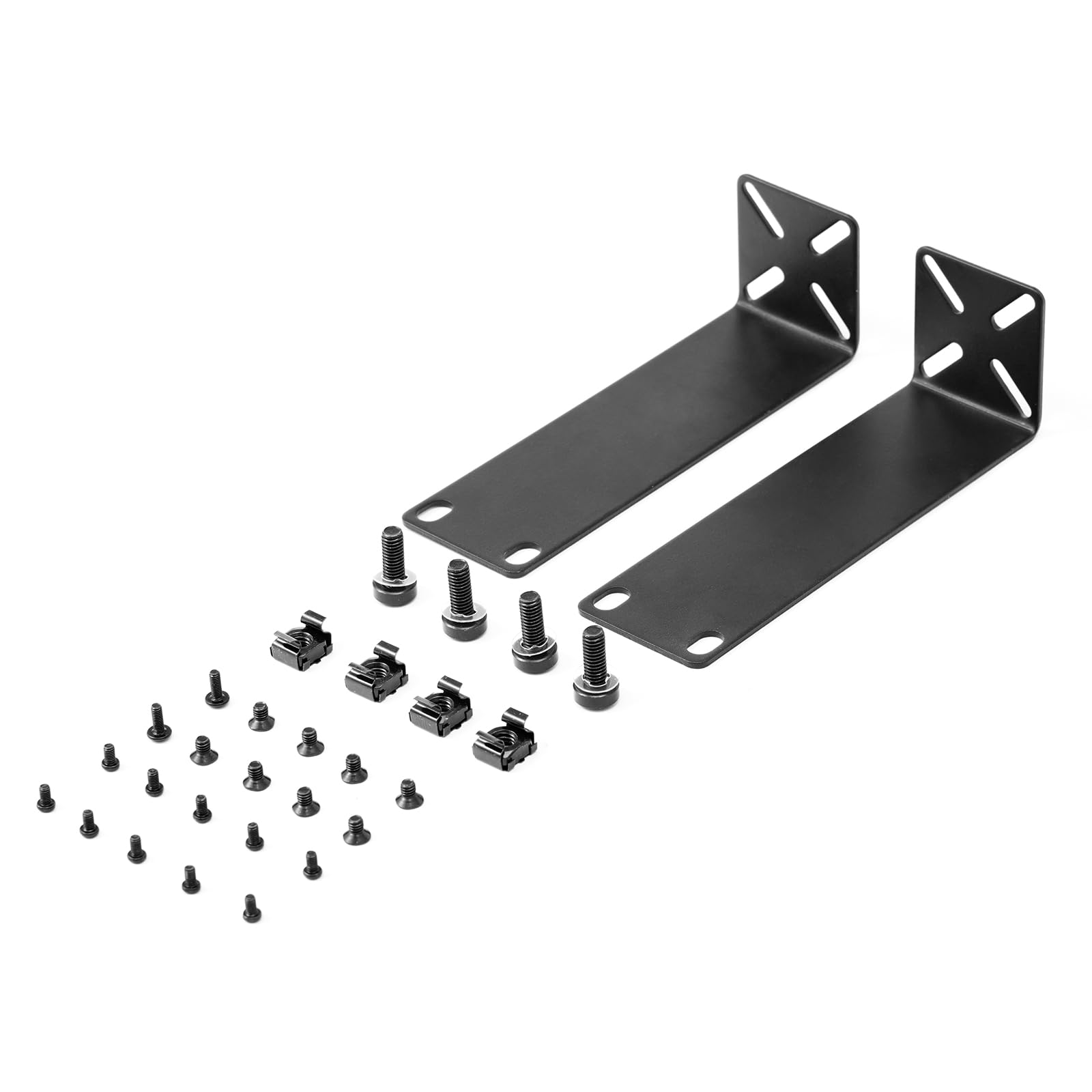 PhyinLan PhyinLan Rack Mount Kit for 7.9 Inch Switches Adjustable Rack Ears for Netgear Cisco D-Link TRENDnet HP 19 Inch Equipment