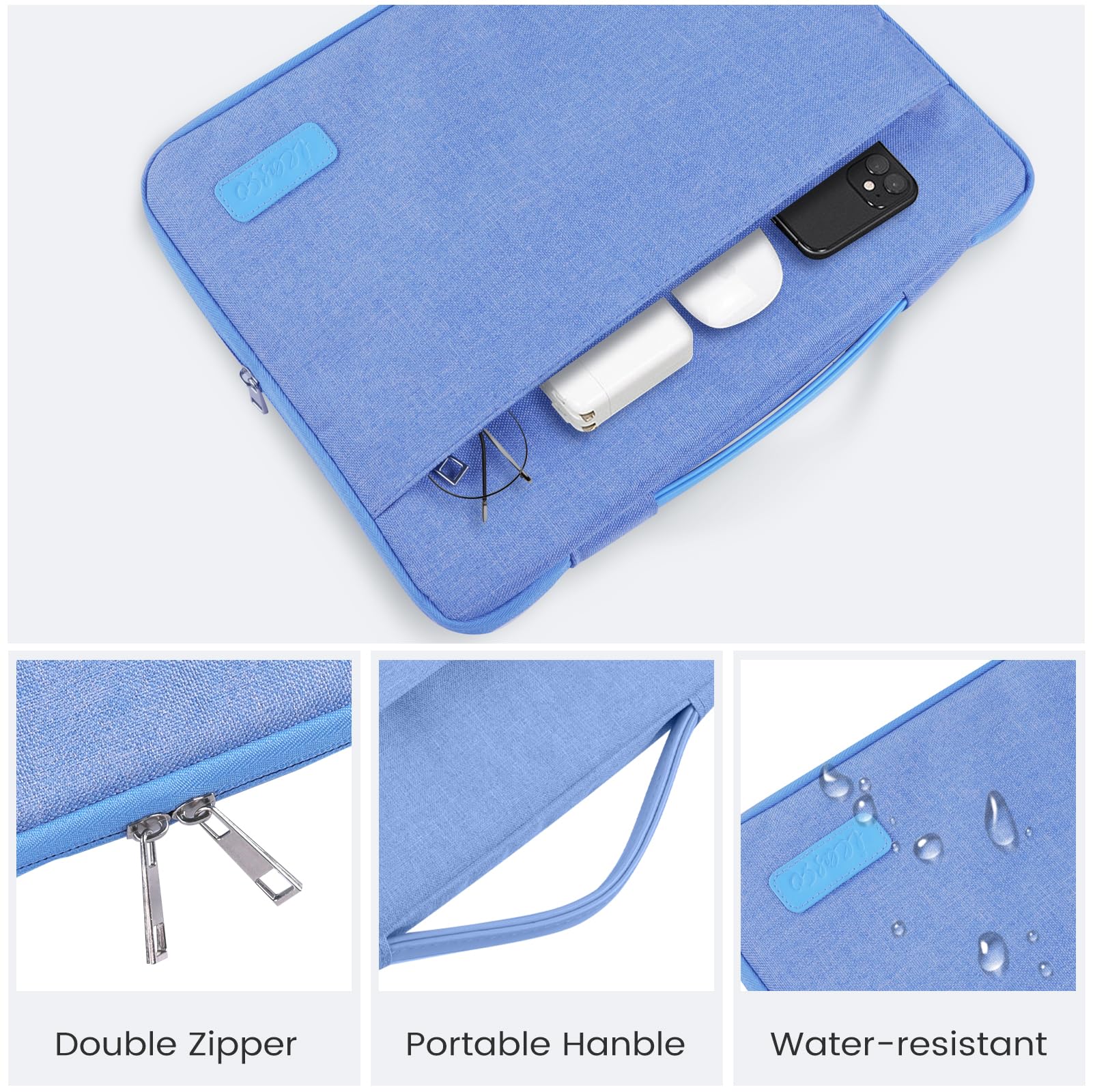 iCasso MacBook Air 15 inch Case 2023 2024 2025 Hard Shell Sleeve Bag Screen Protector Keyboard Cover Black - View 5 of 8