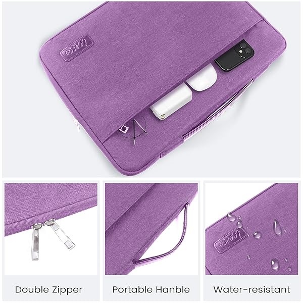iCasso iCasso Gradient Purple Hard Shell Case and Sleeve for MacBook Air 15 inch 2023 2024 2025 with Screen Protector and Keyboard Cover - View 7 of 10