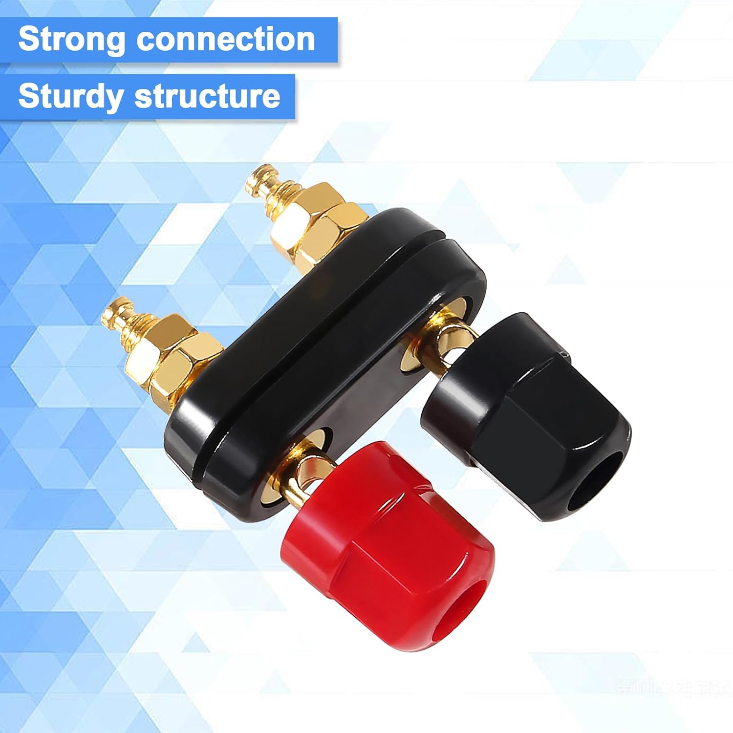 JUZITAO JUZITAO 10PCS 4mm Banana Binding Post Dual 2-Way Speaker Terminal Connectors Gold Plated Insulated for Power Amplifier - View 6 of 7