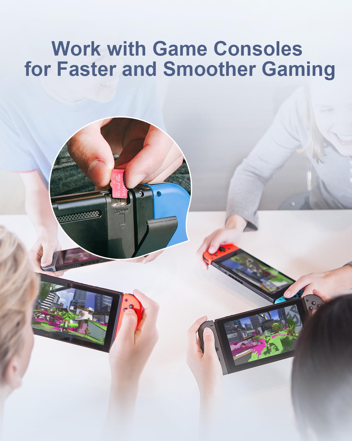 JUANWE JUANWE 128GB Micro SD Card 2 Pack with SD Adapter C10 U3 A1 V30 High Speed Memory Card for Cameras and Smartphones - View 7 of 7