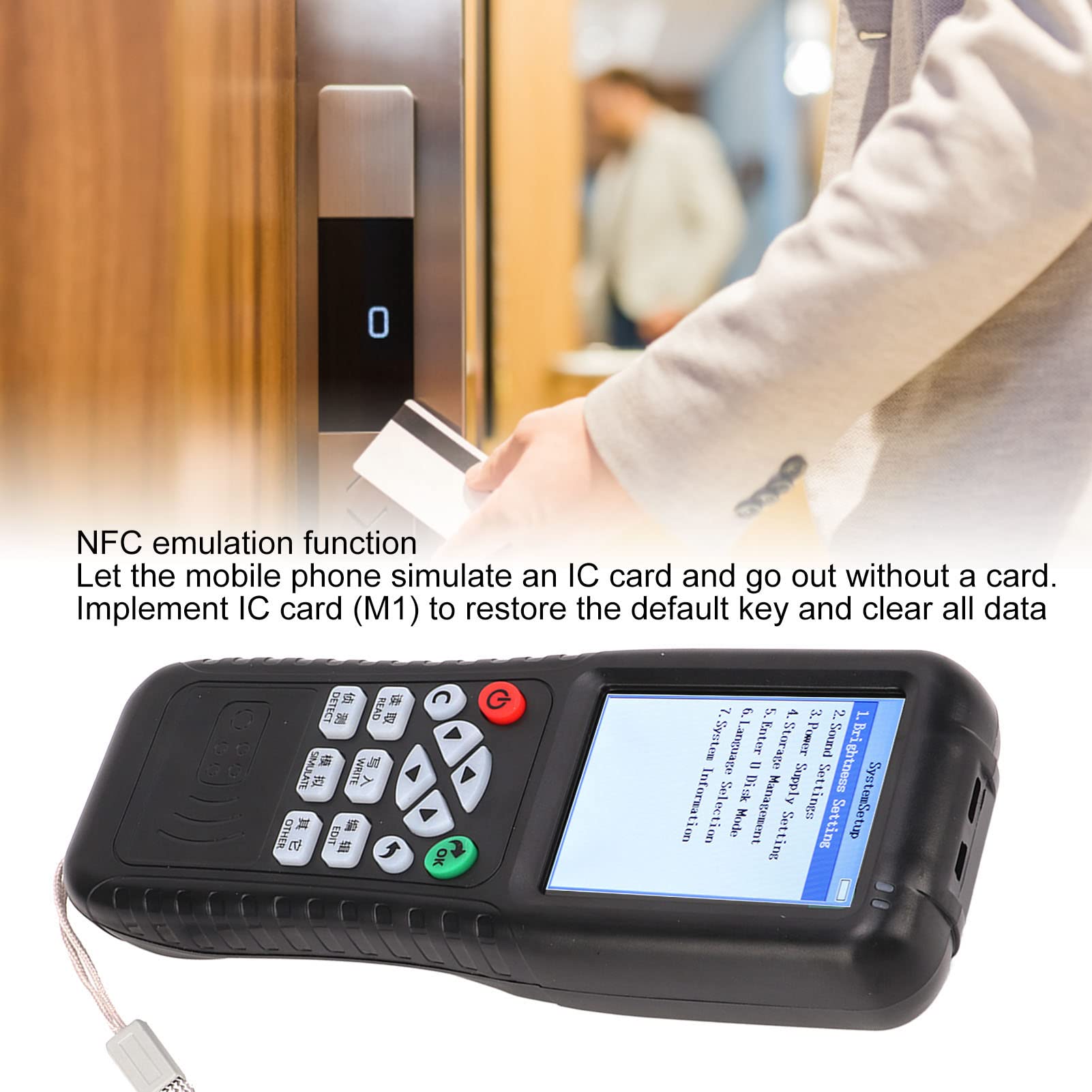 Diydeg Diydeg NFC RFID Card Copier Reader Writer Handheld Duplicator for Access Control System 125-500KHz - View 2 of 9