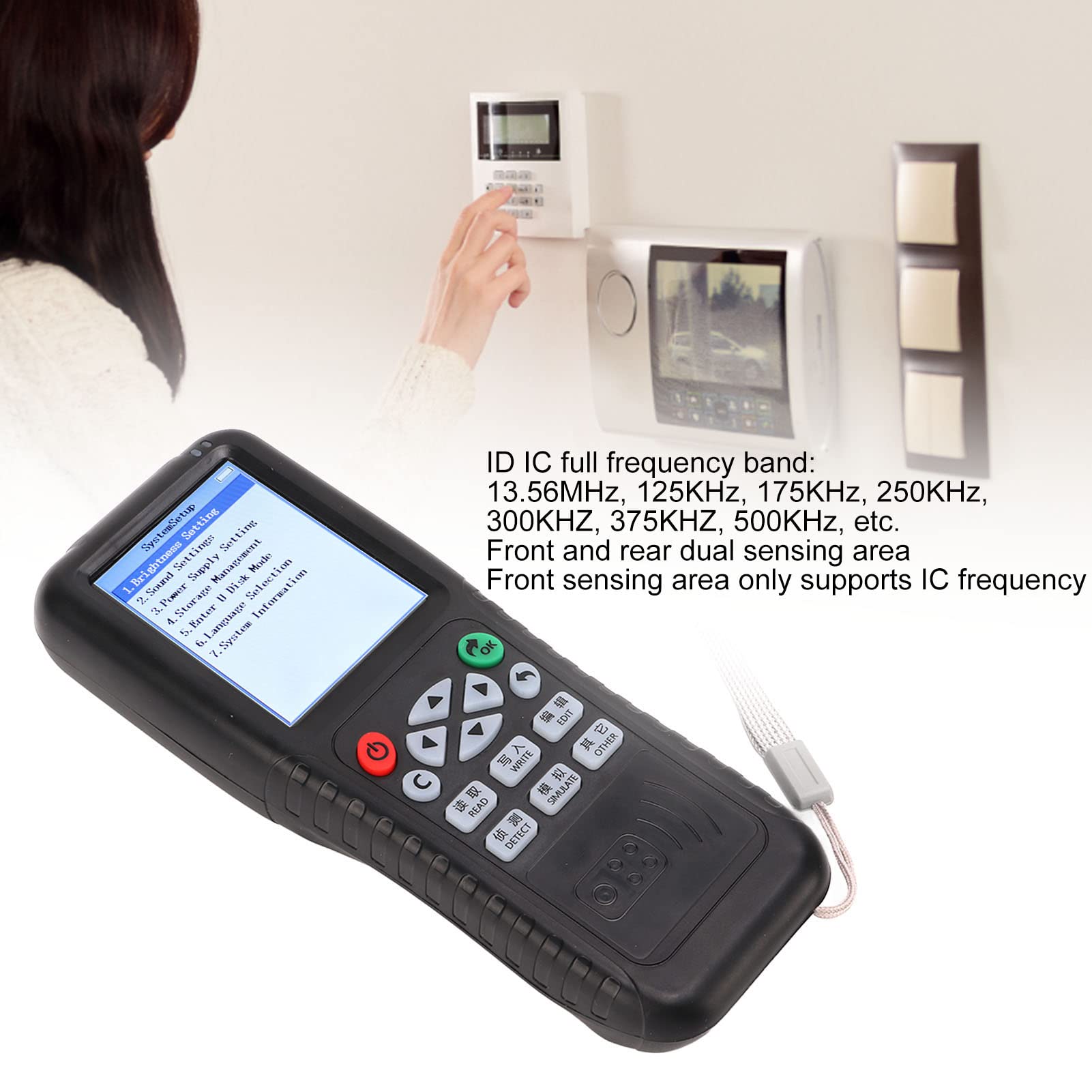 Diydeg Diydeg NFC RFID Card Copier Reader Writer Handheld Duplicator for Access Control System 125-500KHz - View 4 of 9