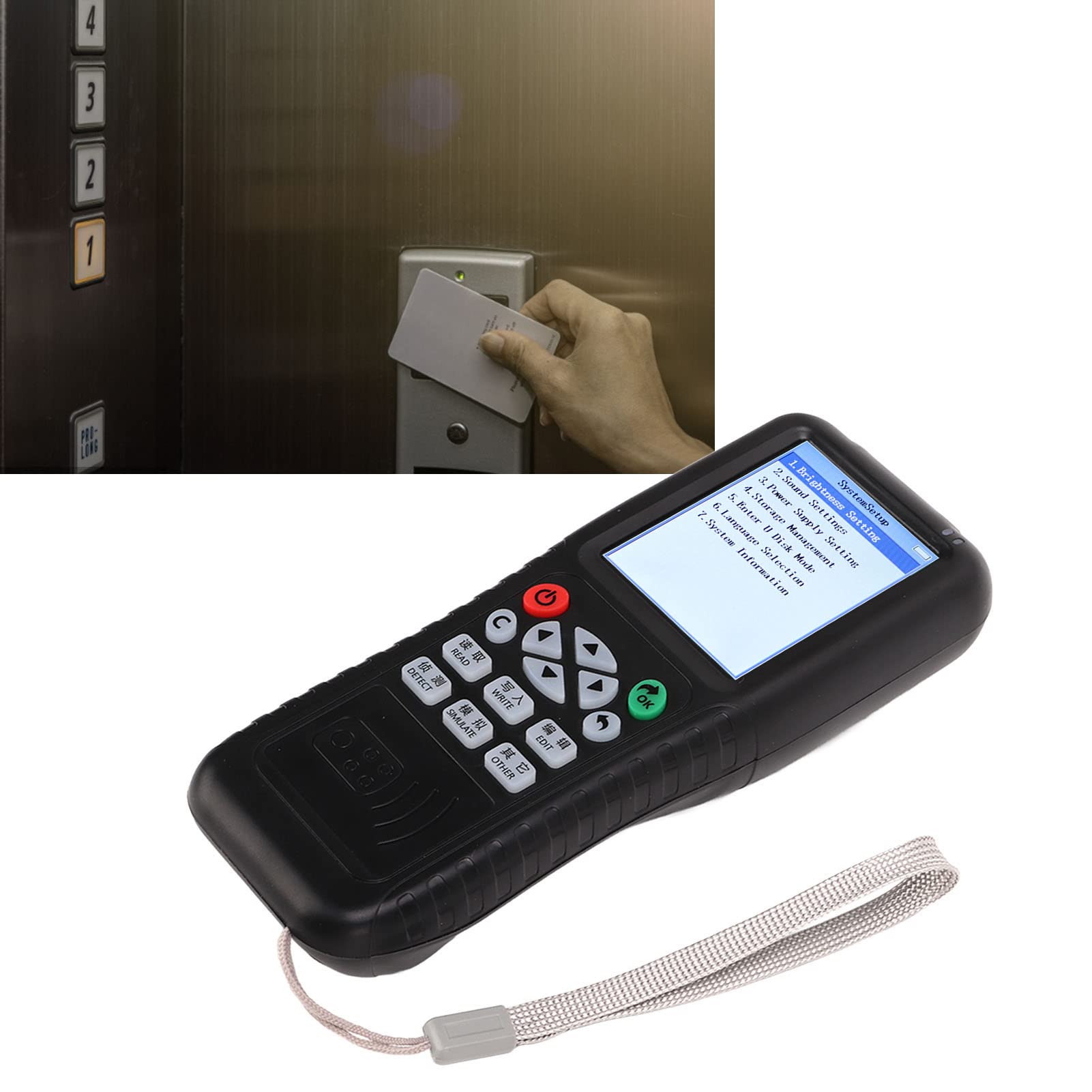 Diydeg Diydeg NFC RFID Card Copier Reader Writer Handheld Duplicator for Access Control System 125-500KHz - View 8 of 9